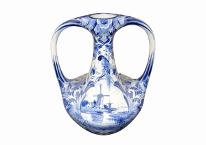 Grote vaas van Plateelbakkerij Zuid-Holland te Gouda, 50 cm